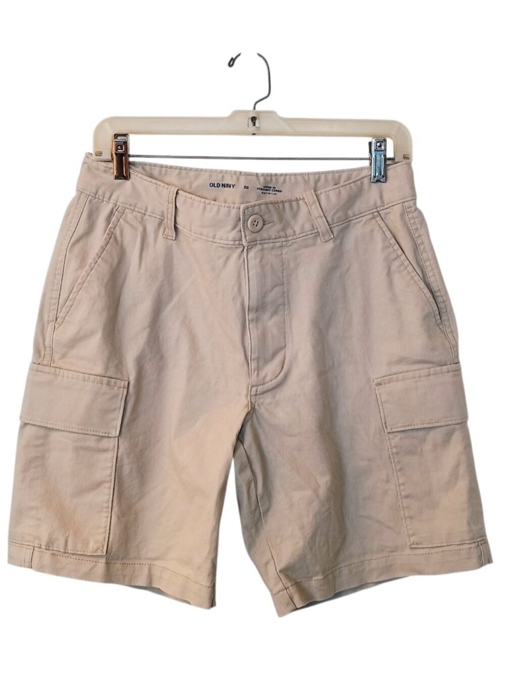 Men's Old Navy Lived In Straight Cargo Khaki Shorts Size 30 - Built In Flex
